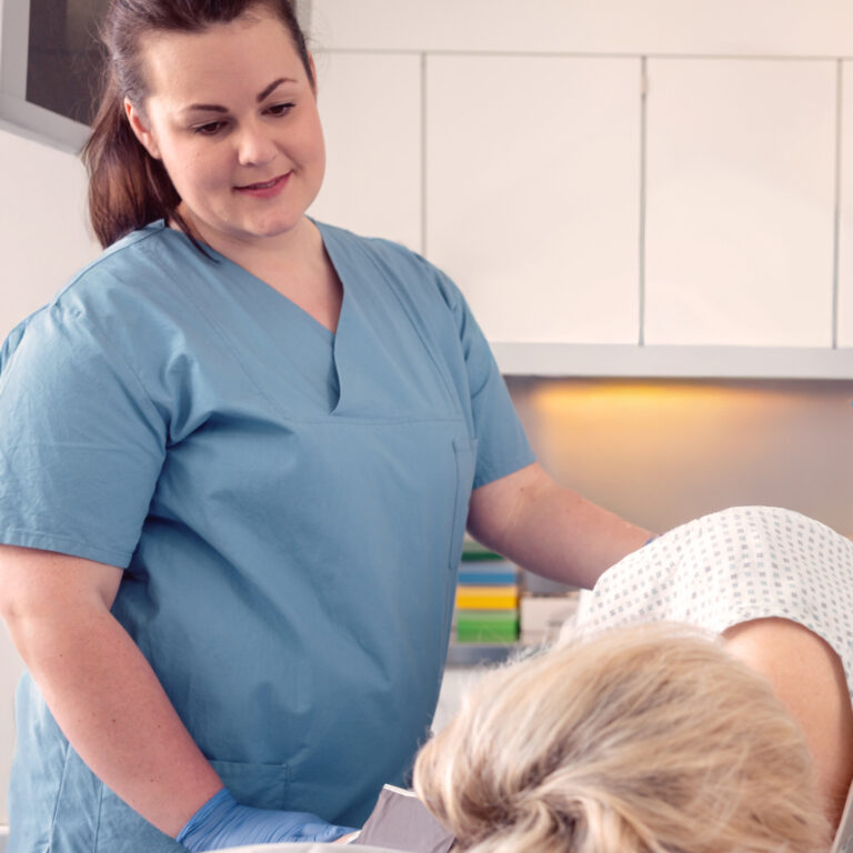 Während der Darmspiegelung